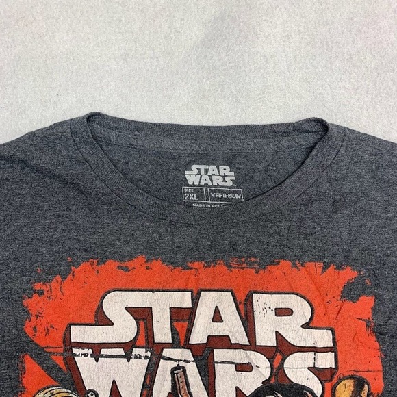 Star Wars Rogue One Graphic Tee Thrifted Vintage Style Size 2XL - Picture 7 of 8